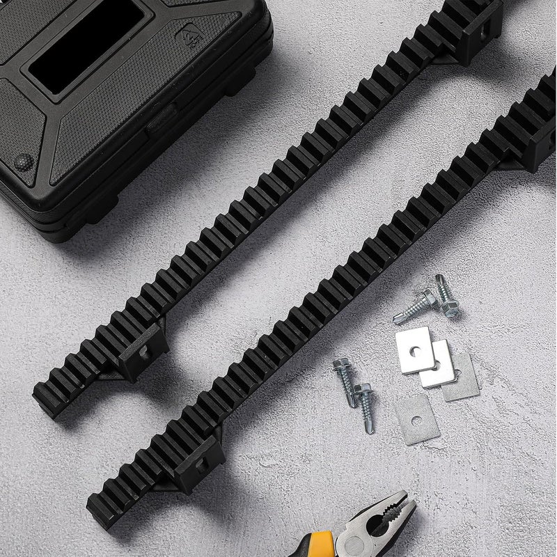 Threlaco Set of 4 Nylon Gear Racks with Metal Insert for Sliding Gate Door Opener Operator Heavy Duty Reinforced Slide Gate Opener Accessories, 3.3 ft Each - Image 5