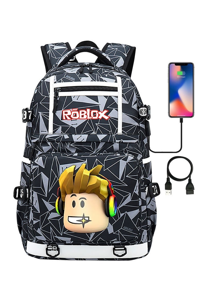ROBLOX Printed Youth Large Capacity Men's and Women's Shoulders