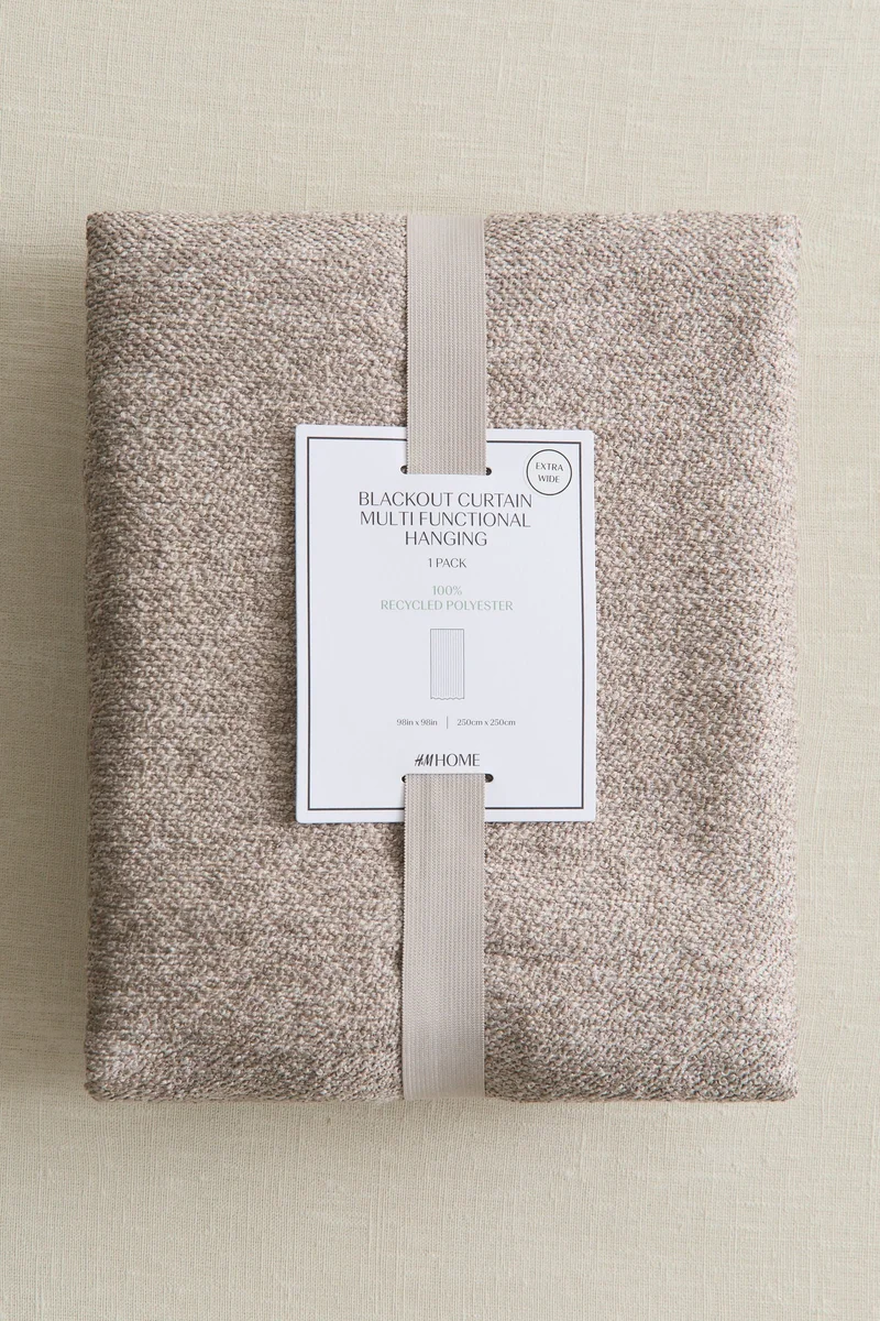 H&M 1-pack wide bouclé curtain length