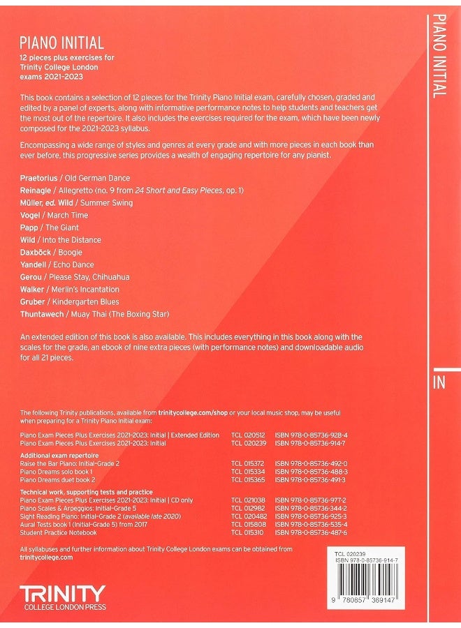 Trinity College London Piano Exam Pieces Plus Exercises 2021-2023: Initial  - Image 2