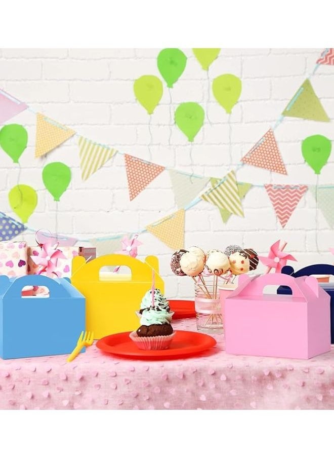 KIDOZ 6 Pieces Birthday Party Gift Box (LighBlue) for Treats and Snacks, Gable Candy Boxes for Kids, Toys, Birthday Parties, Size: 15.24 cm x 8.89 cm x 8.89 cm  - Image 3