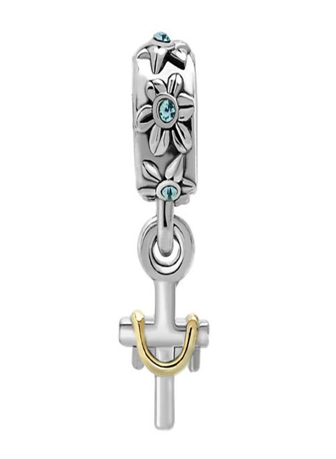 QueenCharms Religious Cross Charm Beads for Charm Bracelets - Image 3