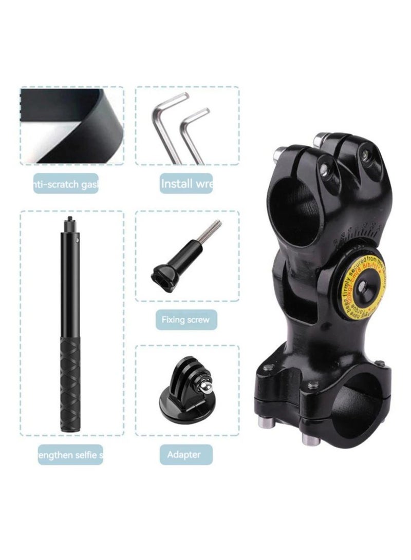 Motorcycle Bicycle Mount Camera Holder Handlebar Bracket Stand Invisible Monopod For Insta360 One X2/x3 Selfie Stick Accessories  - Image 3