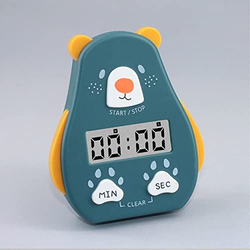 VELINEX® Cartoon Shape Kitchen Countdown Digital Cooking Timer, with Magnetic, LCD Large-Screen Visual Clock, Hangable Alarm Clock with Stand, for Cooking Bake Sport Game (Pack of 1, Dark Blue) - Image 2