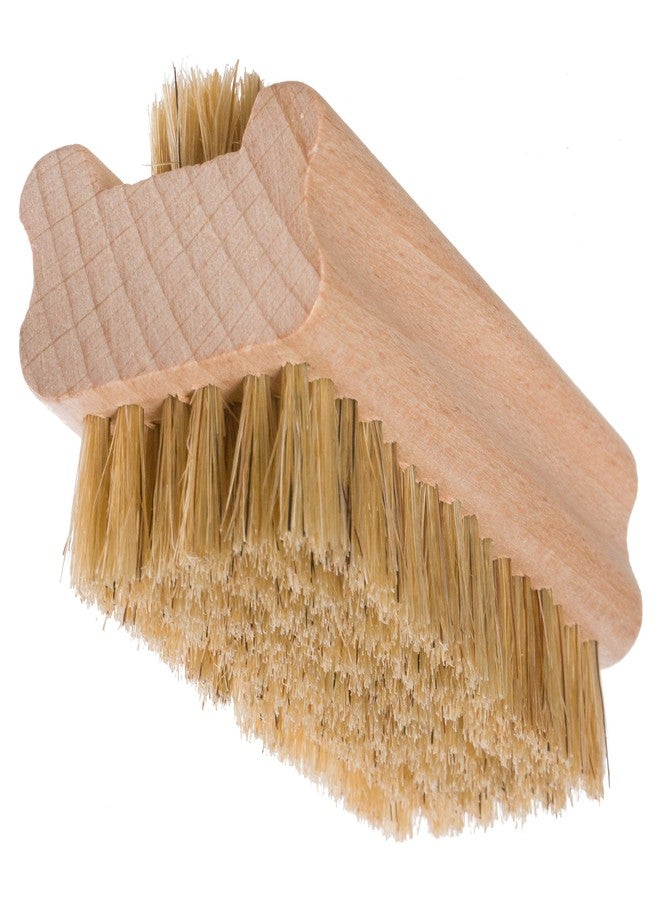 Redecker Natural Pig Bristle Nail Brush with Untreated Beechwood Handle, 3-3/4-Inches - Image 3