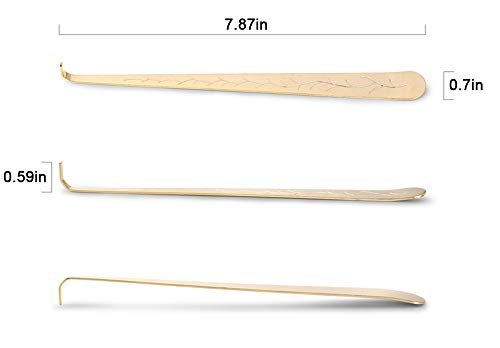 AimtoHome Candle Wick Dippers Candle Wick Hook Candle Accessories for Put Out Extinguish Candle Wick, Gold - Image 2