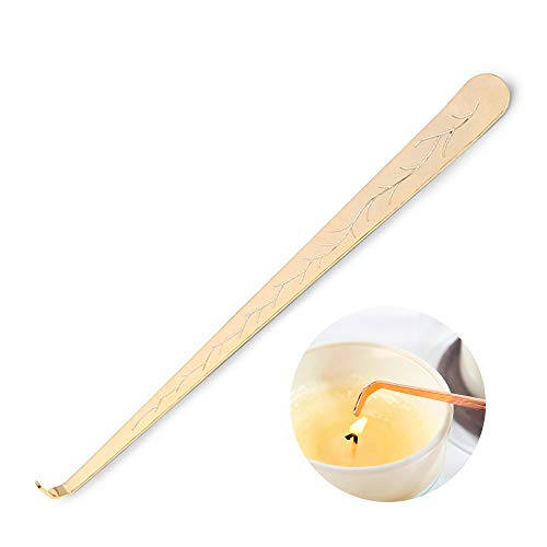 AimtoHome Candle Wick Dippers Candle Wick Hook Candle Accessories for Put Out Extinguish Candle Wick, Gold - Image 1