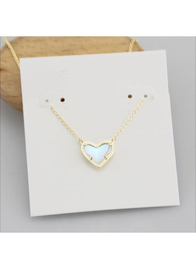 Generic - European And American Jewelry Love-shaped Peach Heart Short Necklace Clavicle Chain - Image 1