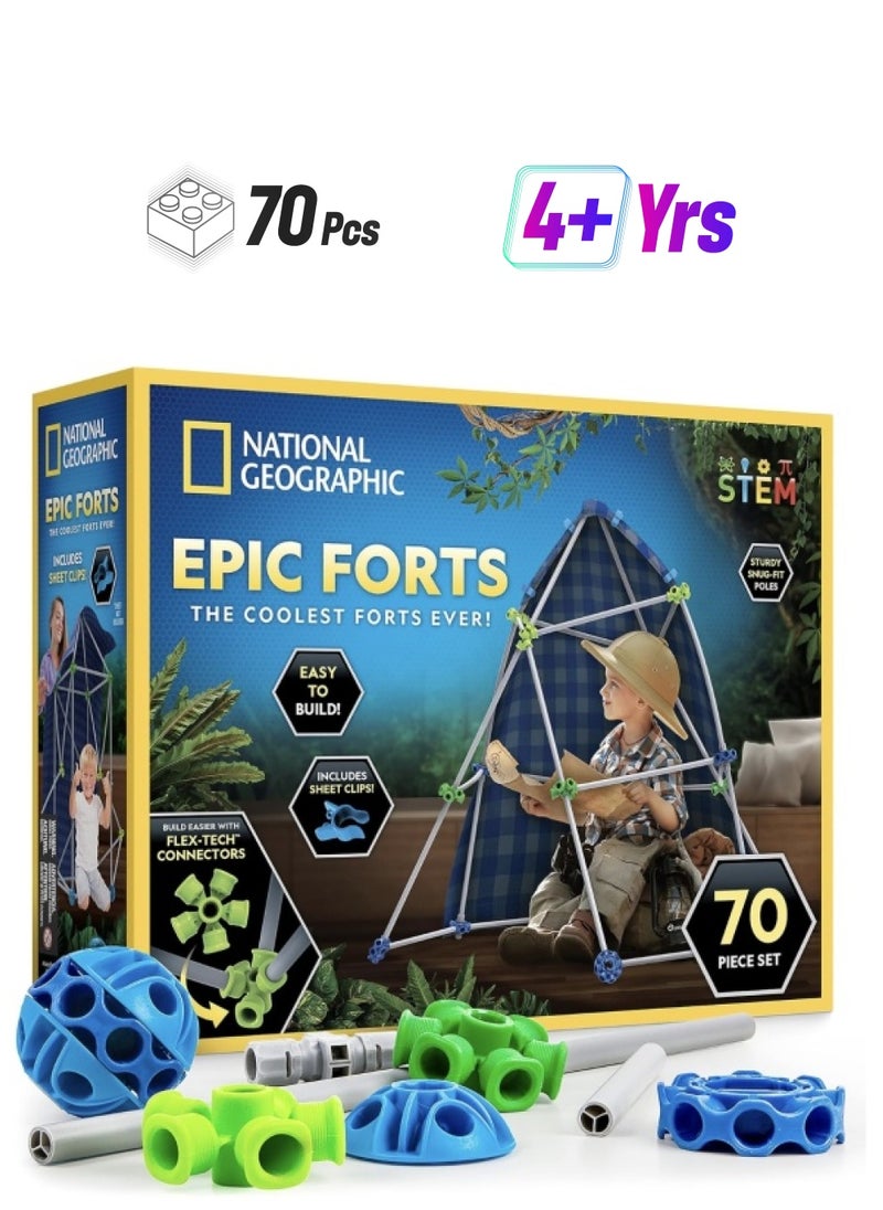 NATIONAL GEOGRAPHIC National Geographic Epic Forts Kit (70 Pieces)  - Image 1