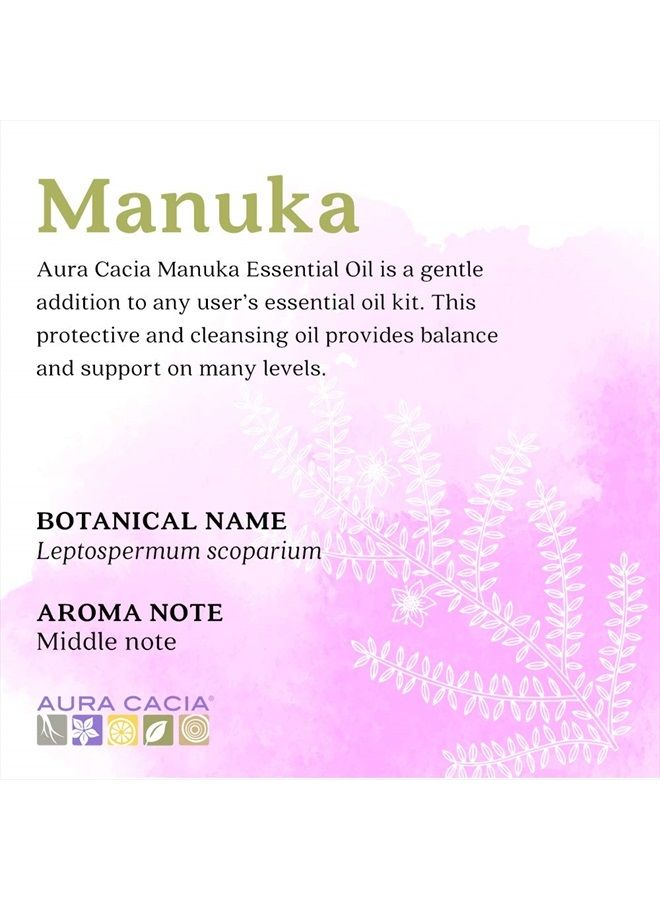 Aura Cacia Manuka Essential Oil | GC/MS Tested for Purity | 15ml (0.5 fl. oz.) - Image 2