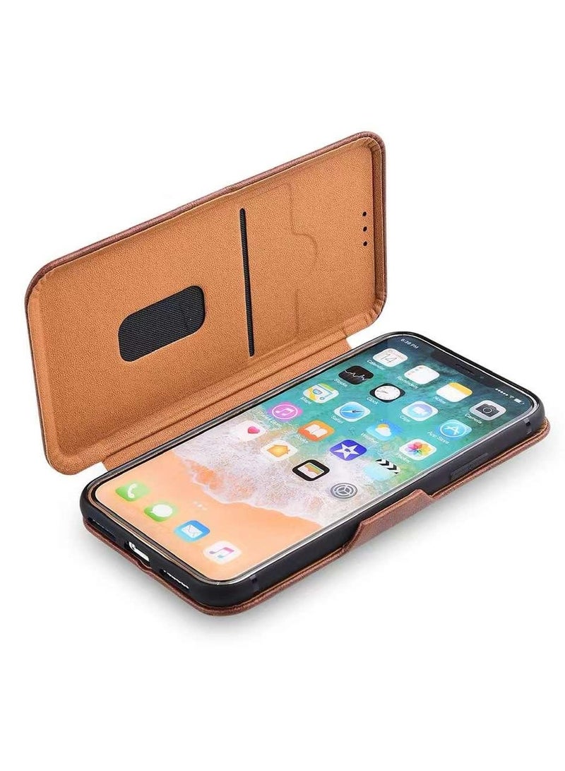 Pama Protective Book Case Cover For Samsung Galaxy Note10+ Brown - Image 2