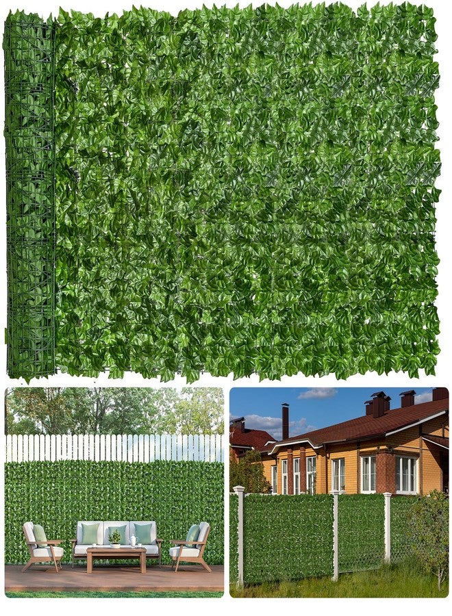 Moeput Faux Ivy Privacy Fence Screen 120 * 40 Inch Artificial Faux Ivy Hedge Expandable Faux Privacy Fence with 100 pcs Zip Ties Decoration for Wall Screen, Outdoor Garden, Wedding Decor (12PCS) - Image 1