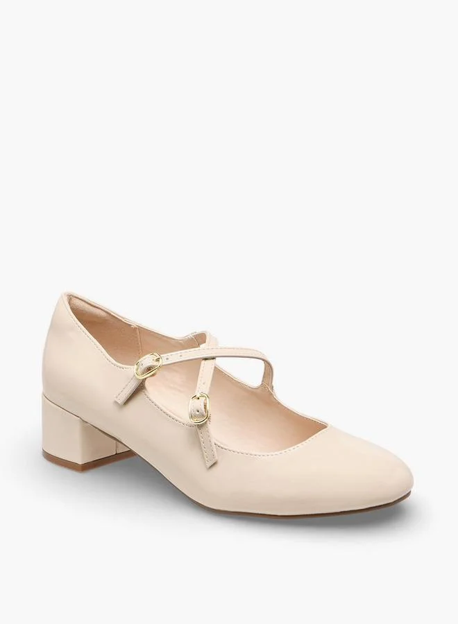 سيليست Women Buckle Closure Block Heel Shoes
