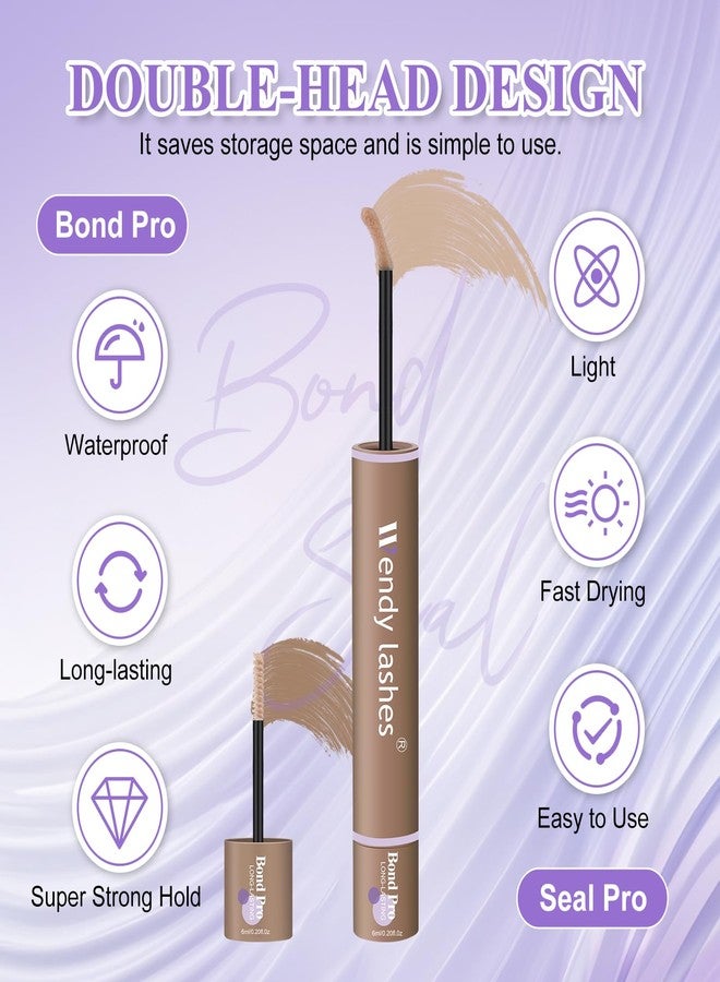 WENDY LASHES Brown Lash Cluster Glue, Lash Bond and Seal Waterproof, Quick-Dry Long-Lasting 72H Eyelash Glue for Clusters, Eyelash Adhesive, More Natural, More Solid, and More Gentle - 12ml - Image 2