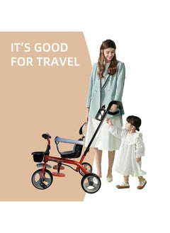 Generic Ride On Tricycle Bike with Push Bar for Kids  - Image 5