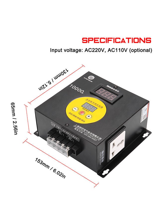 NIBEMINENT 10000W Household Compact Variable Voltage Controller Multicolor 17.70X9.50X16.50cm - Image 5
