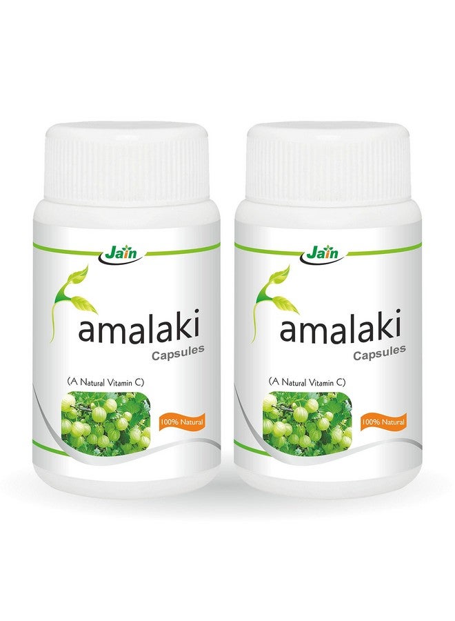 JAIN Amla Capsules (Pack of 2), Grey, 120 count - Image 1