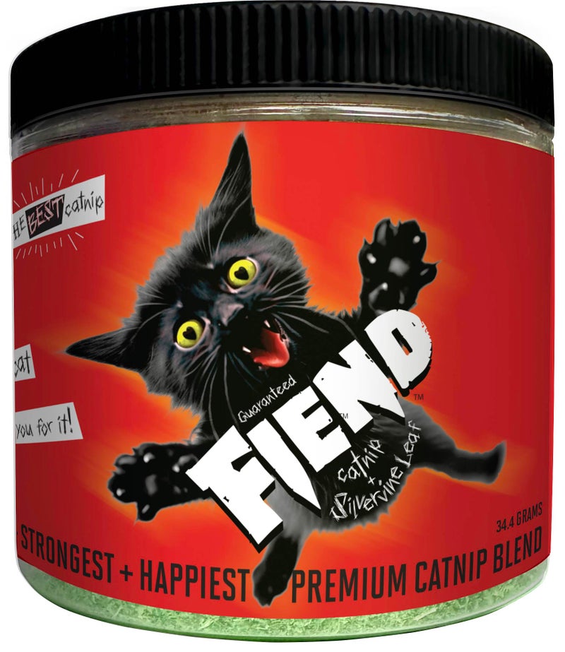 Fiend Catnip for Cats | Enhanced with SilverVine | Safety-Cut Premium Cat Nip with Vegan Silvervine + Sticker | Ultra Potent and Super Soft Catnip Silvervine Blend - Image 3