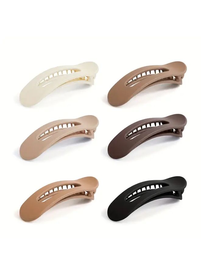 6pcs French Flat Clips Hair Clips Matte Strong Hold No Slip Grip For Wedding Formal Events - Image 5