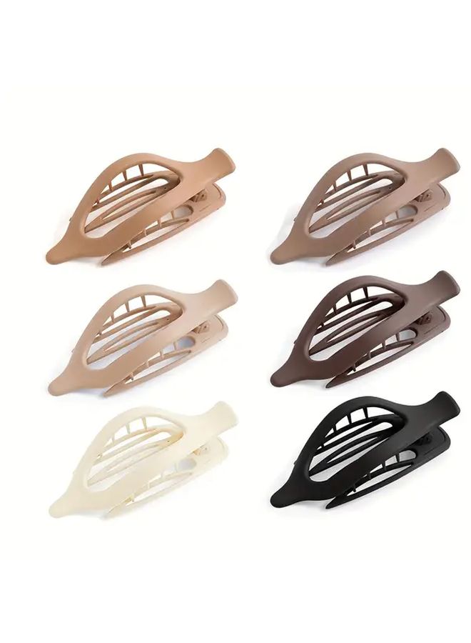 6pcs French Flat Clips Hair Clips Matte Strong Hold No Slip Grip For Wedding Formal Events - Image 3