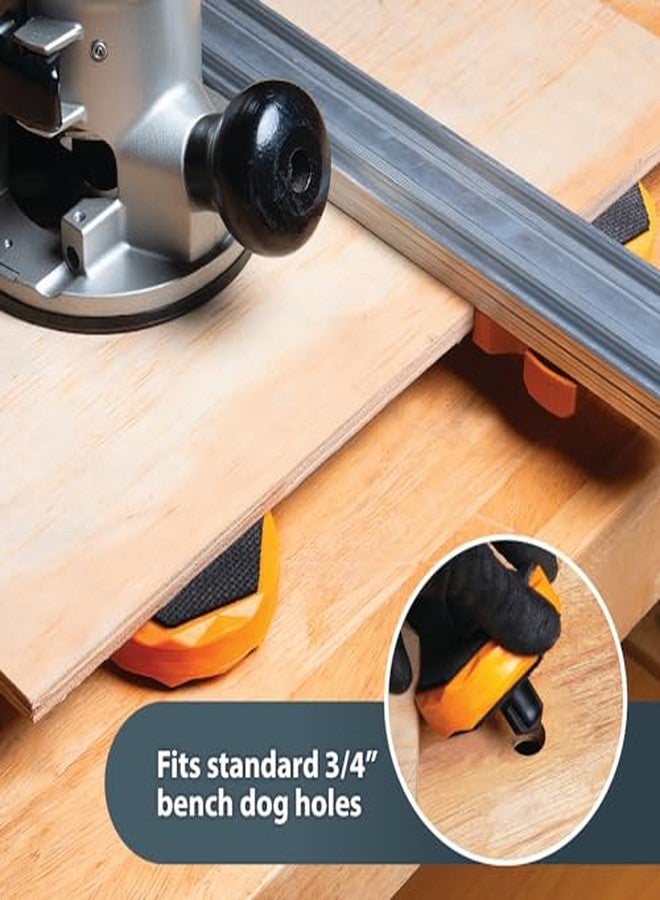 POWERTEC Bench Dog Puck - Protect Workpiece from Scratches, Ideal for Sanding, Routing, Finishing & Painting - 4PCs (72216) - Image 4