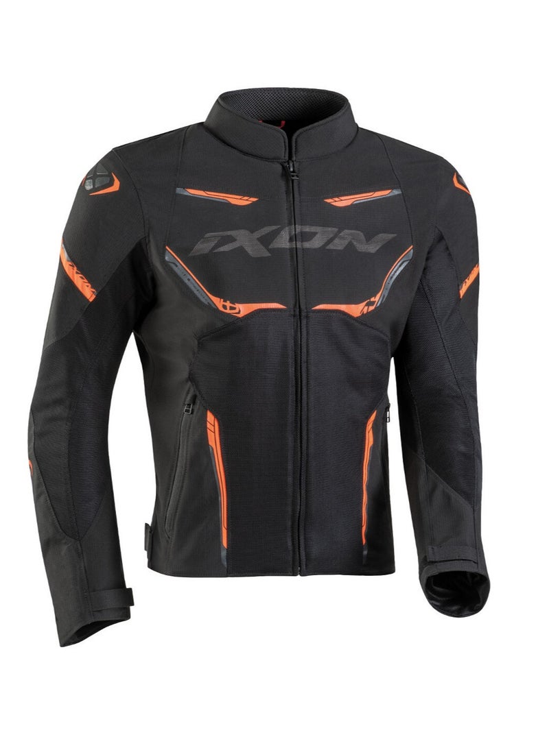 ixon جاكيت إكسون كاليبر إم إس من القماش الأسود والرمادي البرتقالي 100101174-1111-M-ASP - Image 1