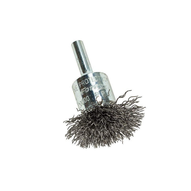Forney 60003 End Brush Coarse Circular with 14Inch Shank 112Inch