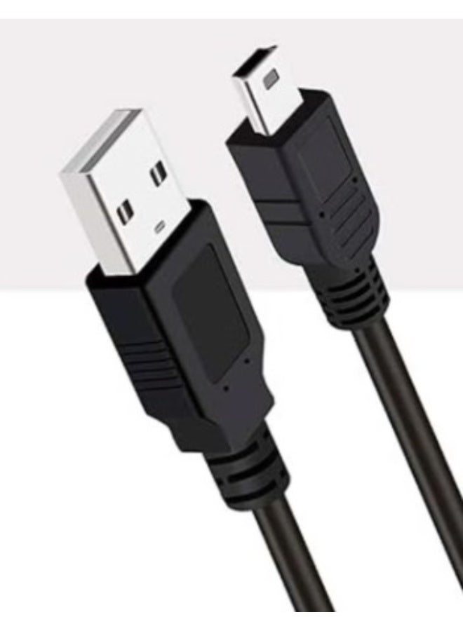 Haysenser USB 2.0-AM To Mini 5Pin Cable With Fast Charging Cable 480Mbps Transfer Speed 3meter - Image 1