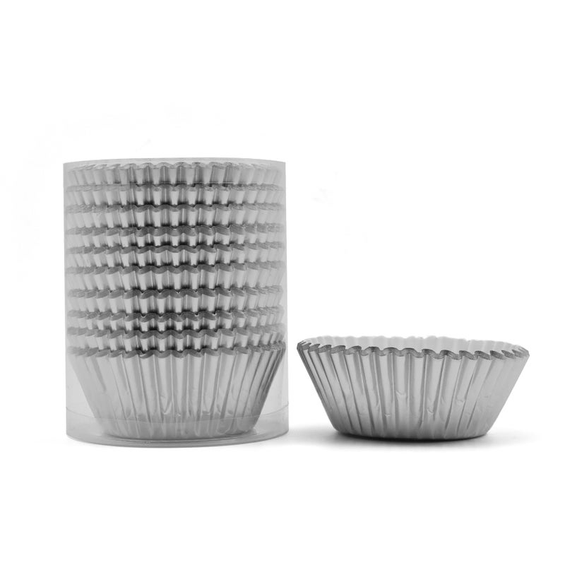 MODENGKONGJIAN 200 Pcs Silver Foil Cupcake Liners Standard Baking Cups Muffin Paper Cases - Image 5