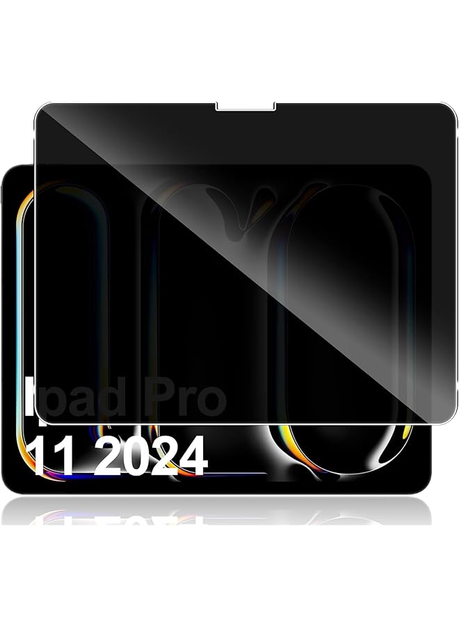 إيروريكس عبوة واحدة من واقيات الشاشة الخاصة بالخصوصية متوافقة مع جهاز آيباد برو 11 بوصة M4 2024 زجاج مقسّى مضاد للتجسس بدرجة صلابة 9H ومضاد للخدش - Image 1