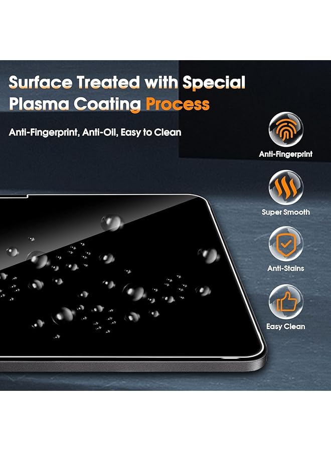 إيروريكس عبوة واحدة من واقيات الشاشة الخاصة بالخصوصية متوافقة مع جهاز آيباد برو 11 بوصة M4 2024 زجاج مقسّى مضاد للتجسس بدرجة صلابة 9H ومضاد للخدش - Image 4