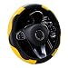 WLERIR Ultra Fine Carbon Fiber Leather Steering Wheel Cover Anti Slip and Sun Protective Protect The Steering Wheel Easy to InstallUniversal of 14515 Yellow - Image 2