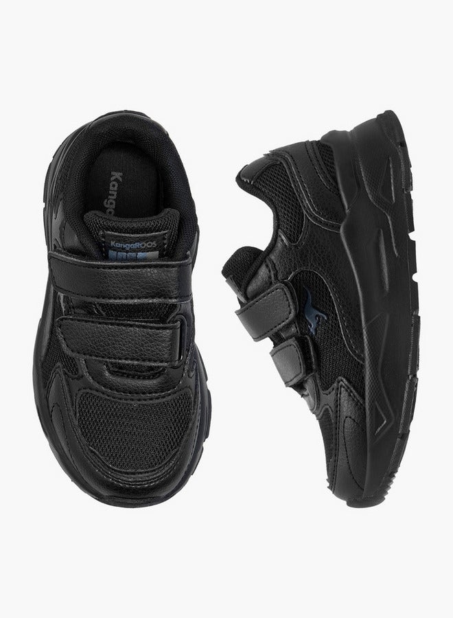 kangaROOS Kids' Logo Detail School Shoes with Hook and Loop Closure - Image 1
