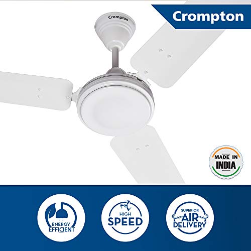 Crompton HS Plus 1200 mm (48 inch) High Speed Energy Efficient 53W Ceiling Fan (Opal White) - Image 2