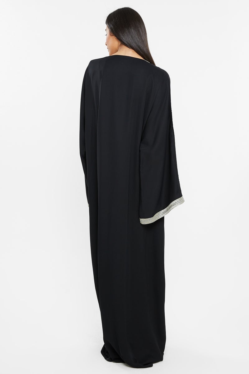 NUKHBAA Stunning designer open abaya-A123AJ - Image 3
