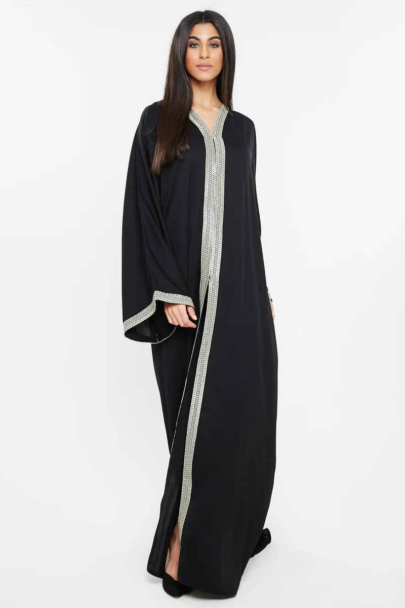 Stunning designer open abaya-A123AJ