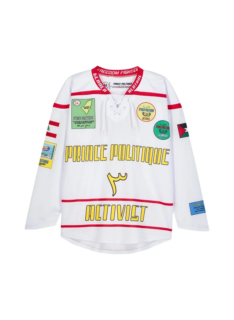 Prince Politique Activist Graphic Print Long Sleeve Jersey