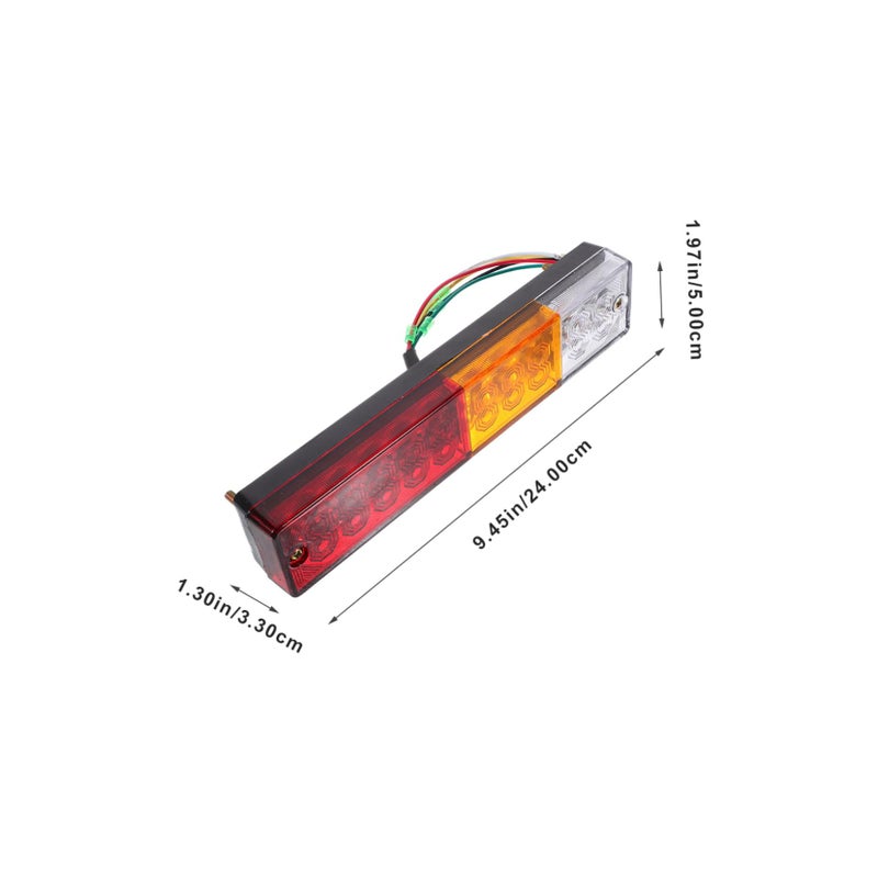 أضواء مؤخرة مقطورة LED مقاومة للماء أضواء توقف وإشارة انعطاف للشاحنات والمقطورات والمركبات متعددة الأغراض باللون الأحمر - Image 3