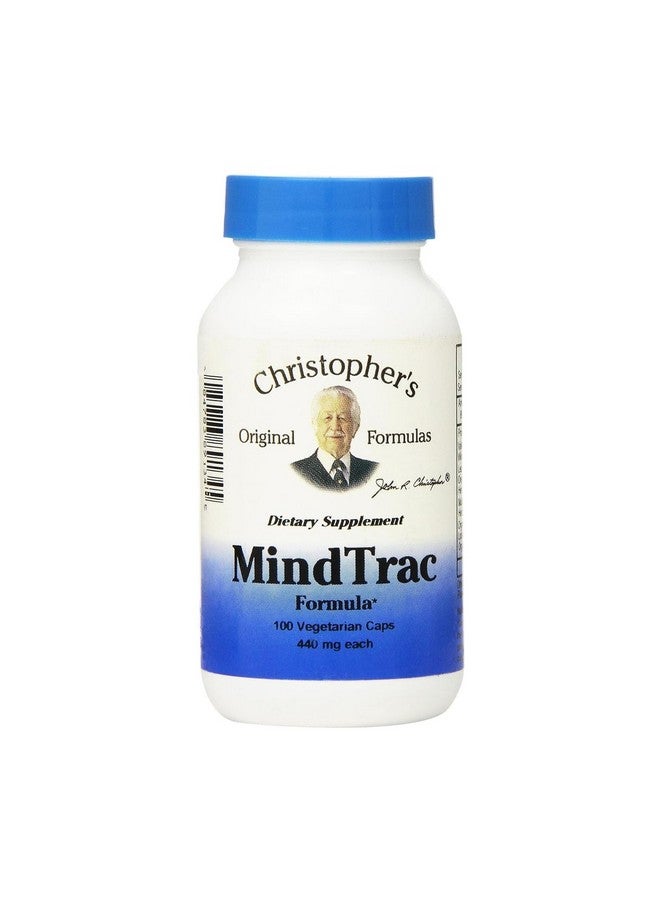 Christopher's Original Formulas MindTrac Formula, Natural Mood Support & Memory Supplements 100 Caps - Image 1