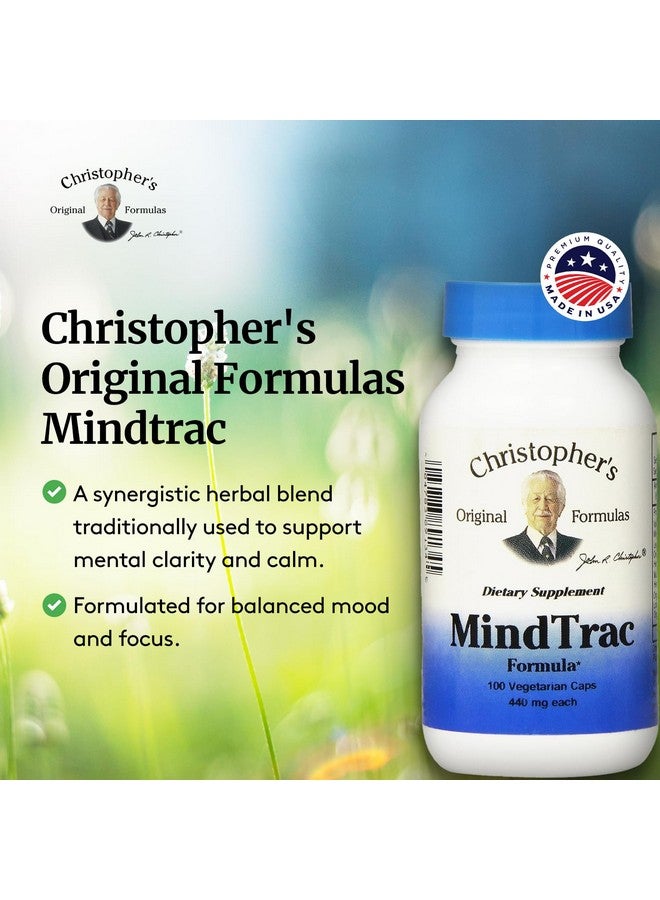 Christopher's Original Formulas MindTrac Formula, Natural Mood Support & Memory Supplements 100 Caps - Image 4