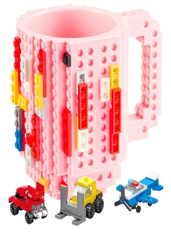 AMANVANI Build-on Brick Coffee Mug (Pack of 1) Funny DIY Novelty Cup with Building Blocks for Kids, Birthday Return Gift for Kids, DIY Toy Style Cup, Novelty Desk Mug, Fun Drinking Gift - Image 1
