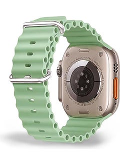 Cosmostech Compatible for Smart Watch Watch 42MM 44MM 45MM 49MM 1/2/3/4/5/6/se/7/8/ultra Smart Watch Silicone Band and Strap Light Green  - Image 5