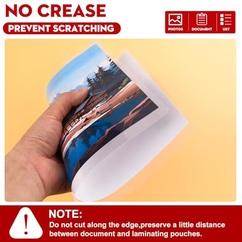CAREGY Thermal Laminating Pouches, 520 Pack 3 Mil, 9 x 11.5 Inches Laminating Sheets Paper for Laminator, Clear, Letter Size, Office and School Supplies - Image 4