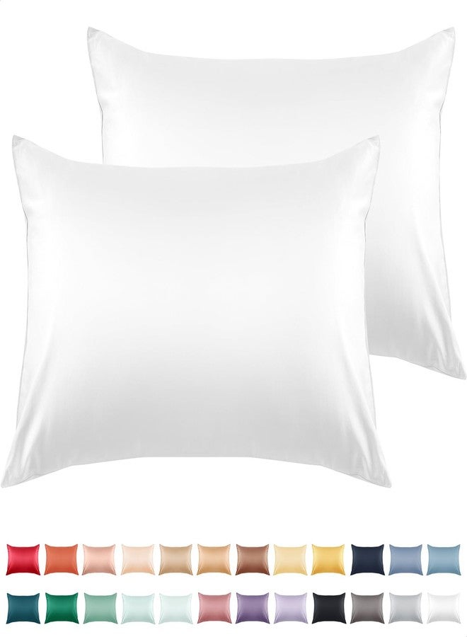 Warmstar Cotton Pillow Cases Standard Size Set of 2, 600 Thread Count Pillowcases 20x26 Inches, Soft Long Staple Cotton Pillowcases Breathable with Envelope Closure,White - Image 1