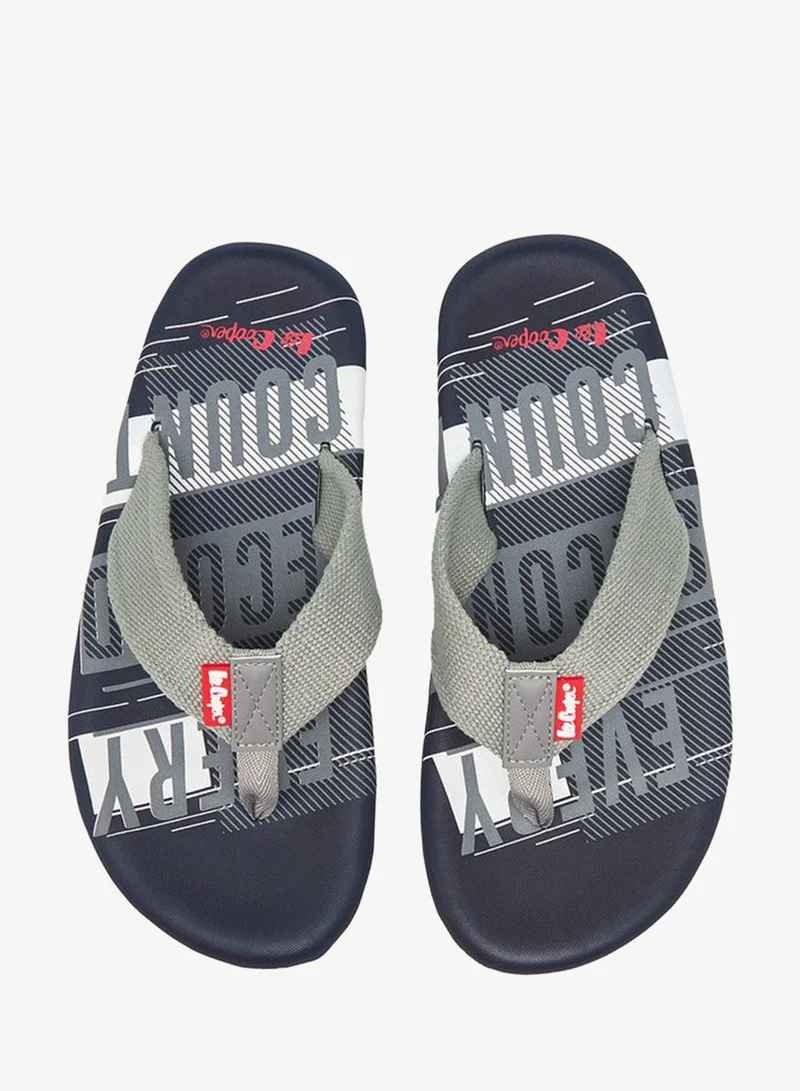 Lee Cooper Men Graphic Print Flip-Flops
