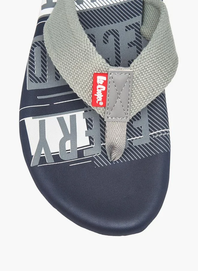 Lee Cooper Blue Men Graphic Print Flip-Flops for Men | Best Price UAE