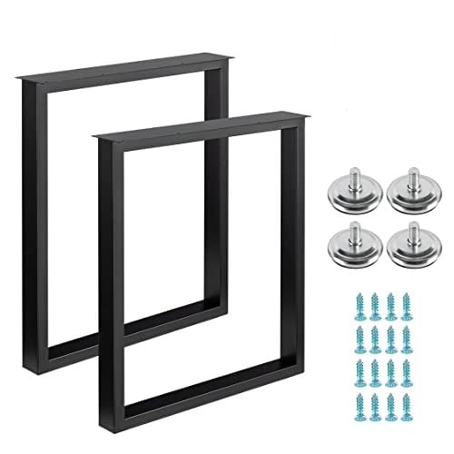 LCSDLHLSY LCSDLHLSY Metal Desk Legs 28 Inch Heavy Duty DIY Furniture Legs for Dining Coffee  Computer Tables Rectangle 28H x 177W 