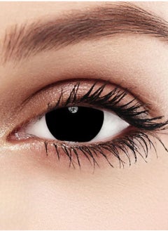 Unibling Black out Yearly Colored Contact Lenses, , Unisex Cosmetic Contact Lenses, Enlargement Collection, Cosplay, With Case  - Image 4