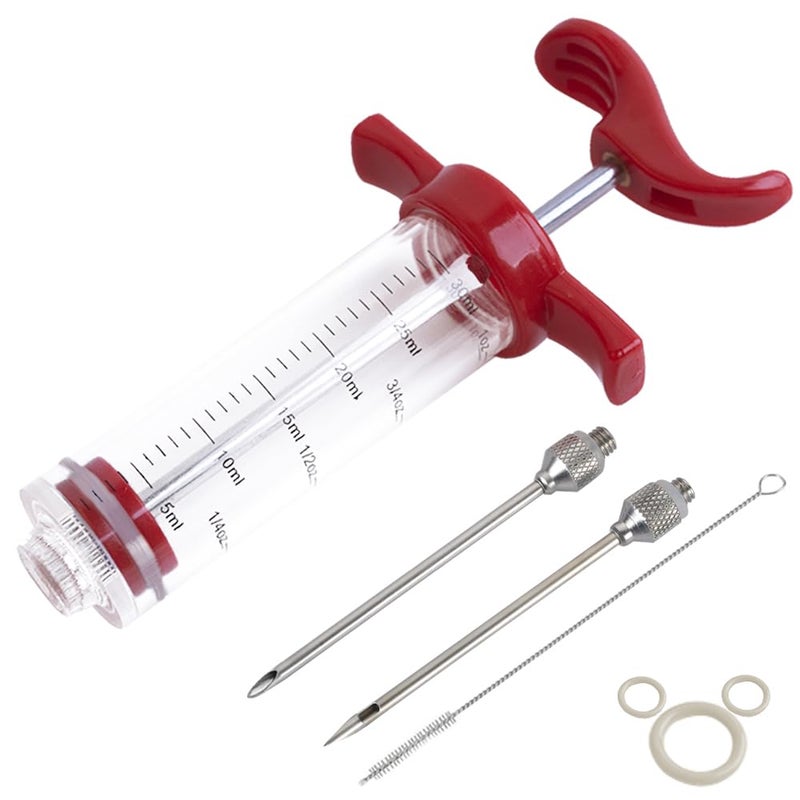 Ofargo Plastic Marinade Injector Syringe with Screwon Meat Needle for BBQ Grill 1oz Red Recipe EBook Download PDF