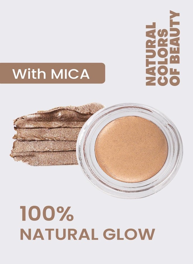 Bade Natural Cream Eyeshadow Sunny Gold 03 - 100% Natural Shimmery Cream-to-Powder Eye Color - Infused with Mica for Radiant Glow - Long-Lasting, Blendable - Image 5